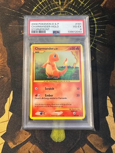 Pokemon Charmander 101/100 Stormfront Secret Rare PSA 4