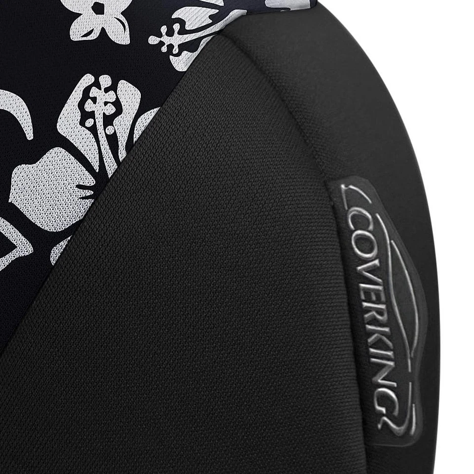 For Honda Accord 18-22 Seat Cover Neosupreme 2nd Row Black & Black Hawaiian Foto 3 de 4