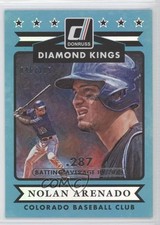 2015 Panini Donruss Diamond Kings Stat Line Season 46/287 Nolan Arenado #9 9ce
