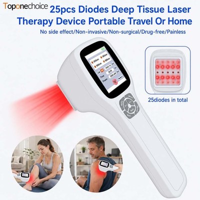 Handheld Laser Therapy Device 650nm 808nm 905nm 980nm 25 Diodes for Pain Relief