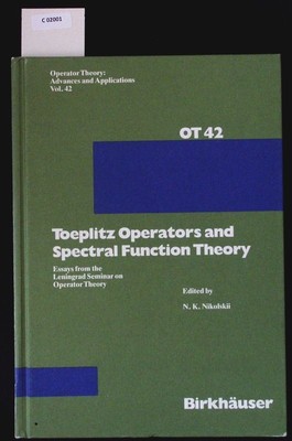 Toeplitz operators and spectral function theory. Essays from the Leningrad Semin