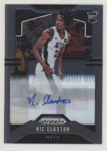 2019-20 Panini Prizm Signatures Nic Claxton Nicolas #292 Rookie Auto RC 7ya