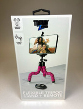 Trend Zone Flexible Tripod Phone Stand Clamp w/ Wireless Remote Pink/Black