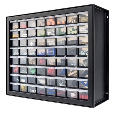 IRIS USA Bead Organizer Drawers, 64-Drawer, Screw Tool Electronics Hardware Nuts