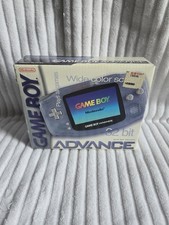 Nintendo Gameboy Advance 32 Bit Glacier Color Box And Papers Only 