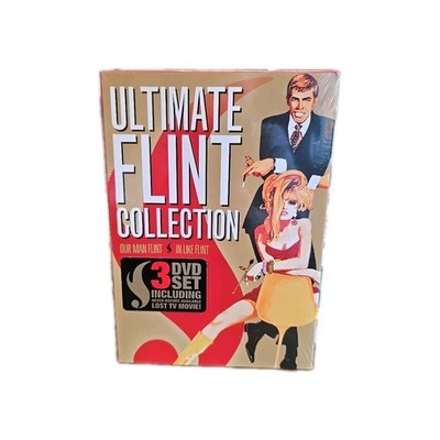 The Ultimate Flint Collection (DVD, 2006, 3-Disc Set) James Coburn-New Sealed