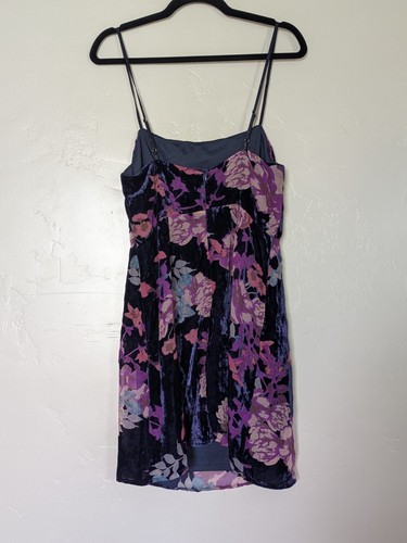 Lush Dress Women Large Blue Purple Velvet Mini Whimsigoth Romantic Goth Witchy - Picture 3 of 11