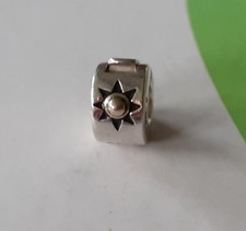 CHAMILIA 14 k ct Gold star  lock 925 silver & 585 charm