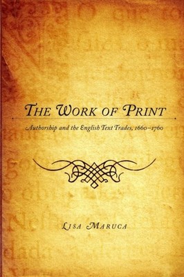 WORK OF PRINT by MARUCA, LISA M. Hardback Self Help Business
