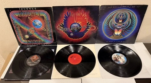 Lot of 3 Journey Vinyl  LP Albums Infinity, Departure, Captured Live see notes