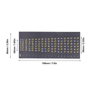 Stickers Guitare Fretboard Note Carte Décals Acoustique électrique Cords de guitare S TO