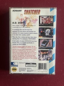Snatcher (Sega CD, 1994) Complete-In-Box