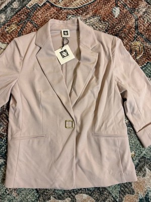 ANNE KLEIN Suit Fitted Stretch Women's Jacket Size S