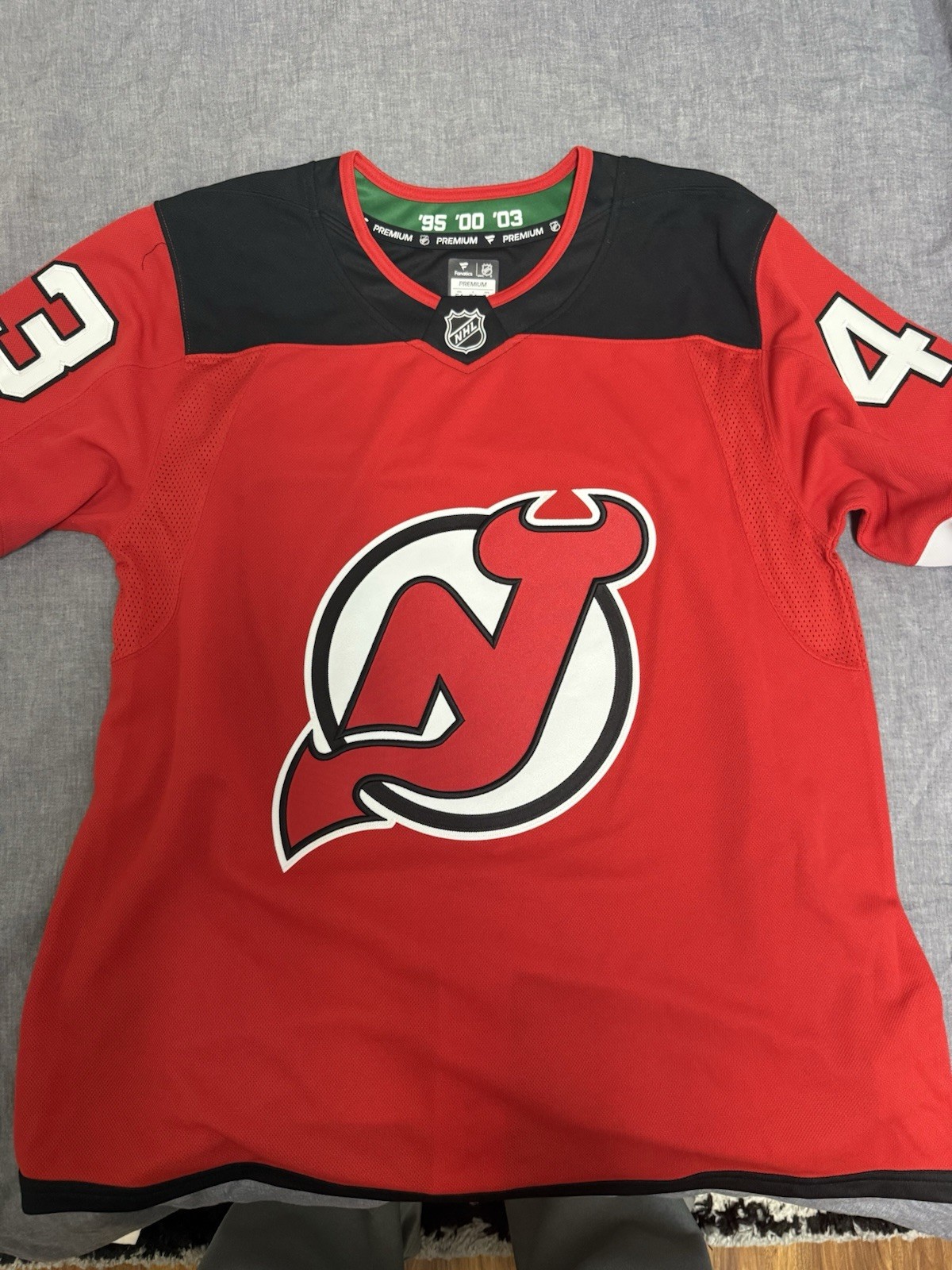 Fanatics Autographed Jersey Luke Hughes New Jersey Devils Fanatics Authentic
