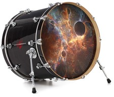 Vinyl Decal Skin for 20" Bass Kick Drum Head Kappa Space
