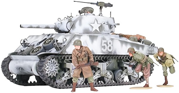 Tamiya 300035251-1:35 Wwii Us Sherman M4A3 Haubitze, 105 Mm (9), Silber-image