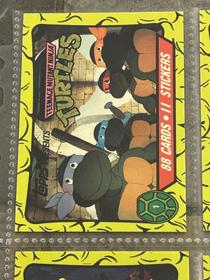 1989 Topps Teenage Mutant Ninja Turtles Complete  Set (88) w/Sticker Set (11)