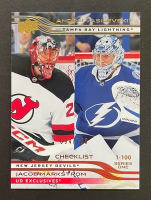 199 Jacob Markstrom, Andrei Vasilevskiy 2025-26 UD EXCLUSIVES Checklist 94/100