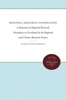 Regional Research Cooperation : A Statement of Regional Research Procedures A...