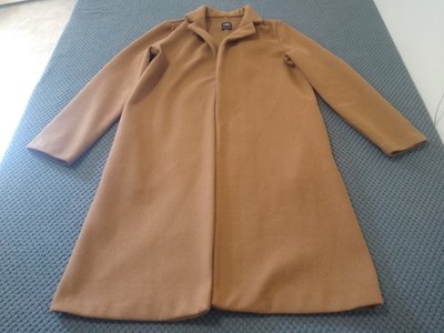 Zara open front notch lapel collar coat womans size Medium