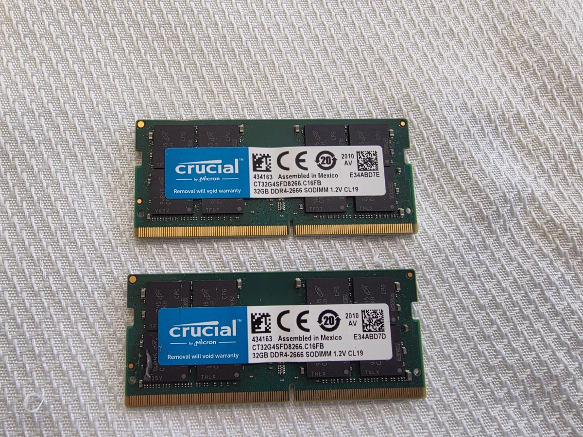 Crucial DDR4 SDRAM 64 GB Total Capacity Memory (RAM) for sale | eBay