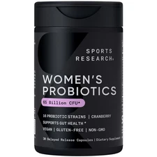 Women's Probiotics w/ Prebiotics 65 Billion CFU Vegan Gut Health Digestive 30ct