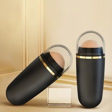 2Pcs Volcanic Stone Oil Absorbing Face Rollers Durable ABS Skin Care Tool