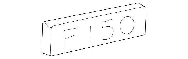 Placa de nombre de carrocería lateral para Ford F-150 Heritage 2003-2004 (N/P 3L3Z-16720-BA)