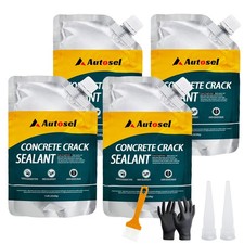 Concrete Crack Filler, High Elasticity Cement Crack Repair Sealant, Self-Leve...