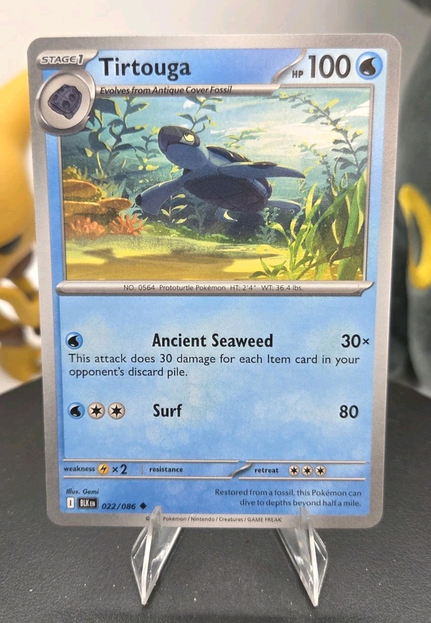 Tirtouga 022/086 Sv: Black Bolt Regular - Free Shipping - NM - Pokemon