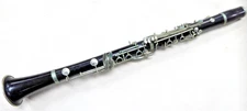 1930's RZ Czecho-Slovakia  Ebony Black Clarinet Wooden Woodwind Instrument