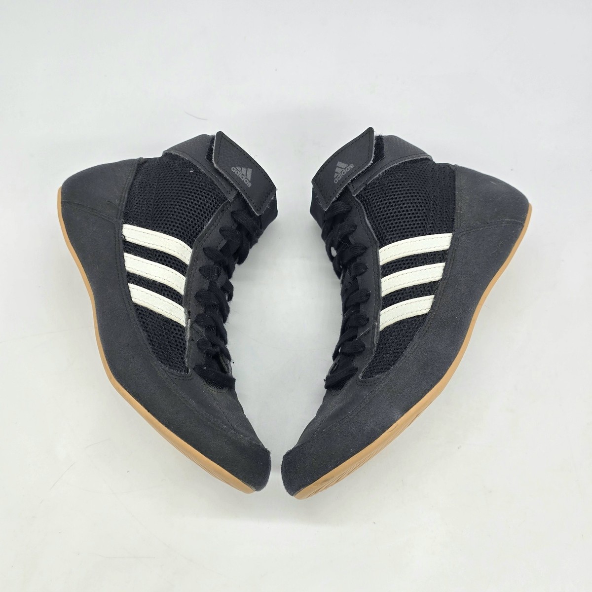 Adidas HVC 2 AQ3327 Black Wrestling Lace Up High Top Kids  display picture 1