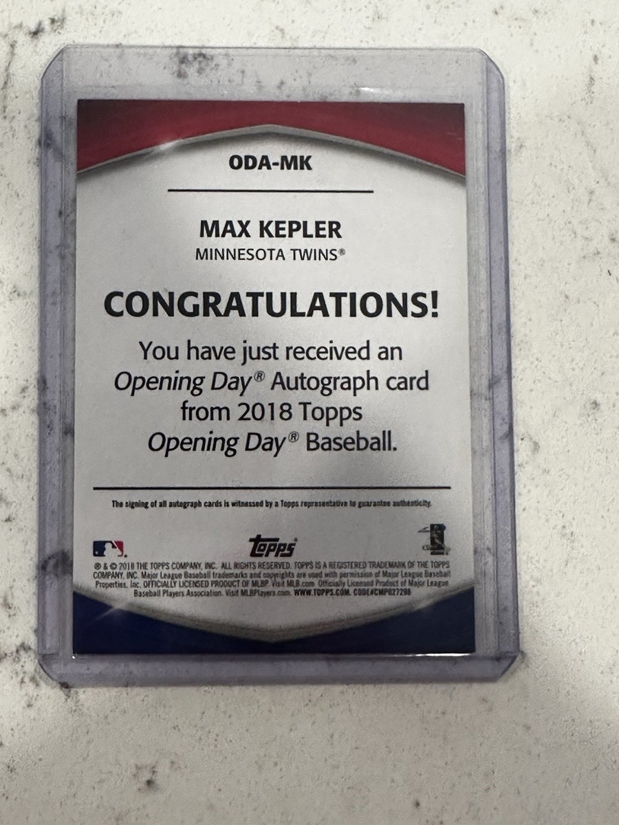 2018 Topps Opening Day - Opening Day Autographs Max Kepler #ODA-MK