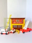 Vintage 1980 Fisher Price Play Family FIRE STATION #928 Little People