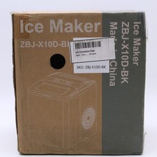 Countertop Ice Maker in Black w/ Self Cleaning Model No. ZBJ-X10D-BK 