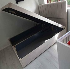 4ft 6-Divan Ottoman Bed Grey