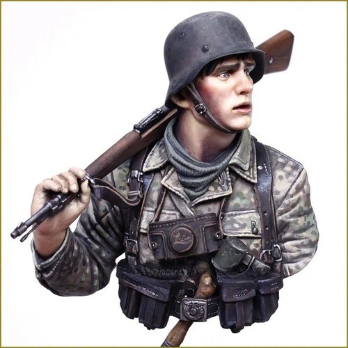 1/10 Resin Figure Model Bust GK Soldier with Gun Unassembled and unpainted kit - Picture 11 of 24