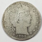 1892 United States "Barber Quarter" - Fair (FR) KM#114 - 7985