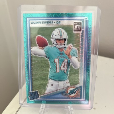 2025 Panini Donruss Optic Quinn Ewers Rated Rookie Teal Velocity Prizm #213