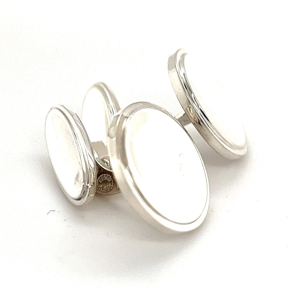 Gemelos Georg Jensen Estate de plata de ley 16,84 gramos GJ6 Foto 2 de 4