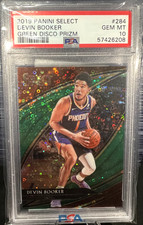 Devin Booker 2019 Select Courtside #284 *Green Disco Prizm* Numbered /5 PSA 10