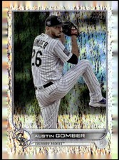 AUSTIN GOMBER 2022 TOPPS FOILBOARD HOBBY 203/390 ROCKIES HY3