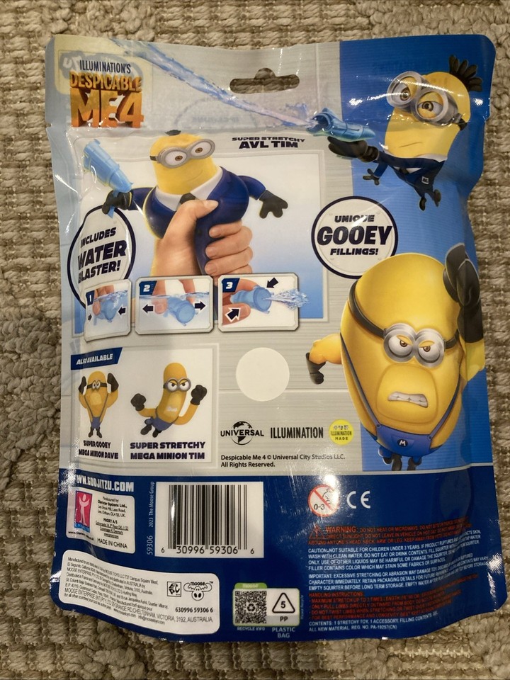 Despicable Me 4 Minions Super Stretchy Mega Minion AVL Tim Toy New{W1 ...