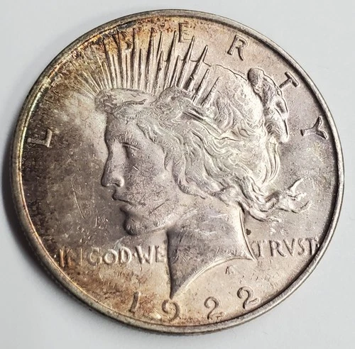 1922 D Peace Silver Dollar AU/BU