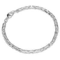 Armband 925 Sterling Silber 19Cm KöNigskette Oval GedrüCkt Unisex Armbandkette