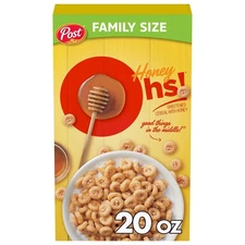 Honey Ohs Crunchy Cereal, Sweetened Corn  Oats, 20 OZ Box