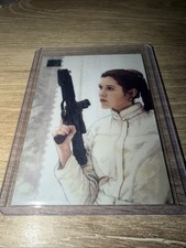 2025 Topps Chrome Star Wars Galaxy 19 Royalty Refractor Parallel Leia Organa