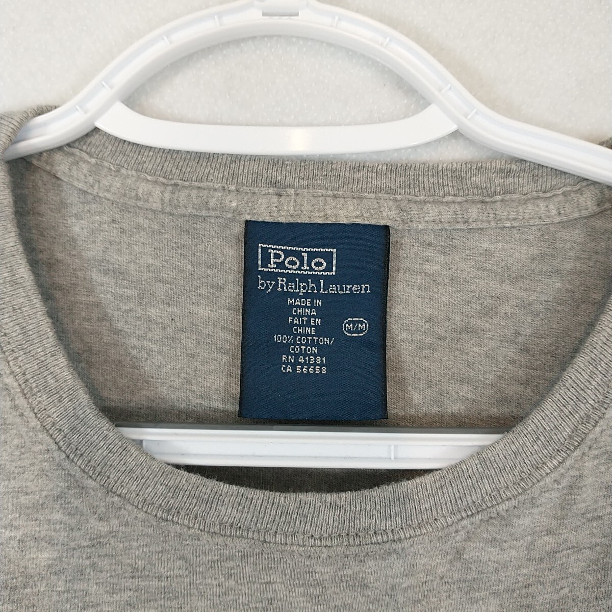 Vintage 90s Polo Ralph Lauren Mens T Shirt Golf Polo Bear Gray M