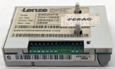 LENZE TYPE E82ZAFS FUNCTION MODULE STANDARD