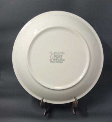 Folk-Craft Gingerbread Man 7.75" Salad Dessert Lunch Plates Tienshan Lot of 4 - Picture 9 of 9